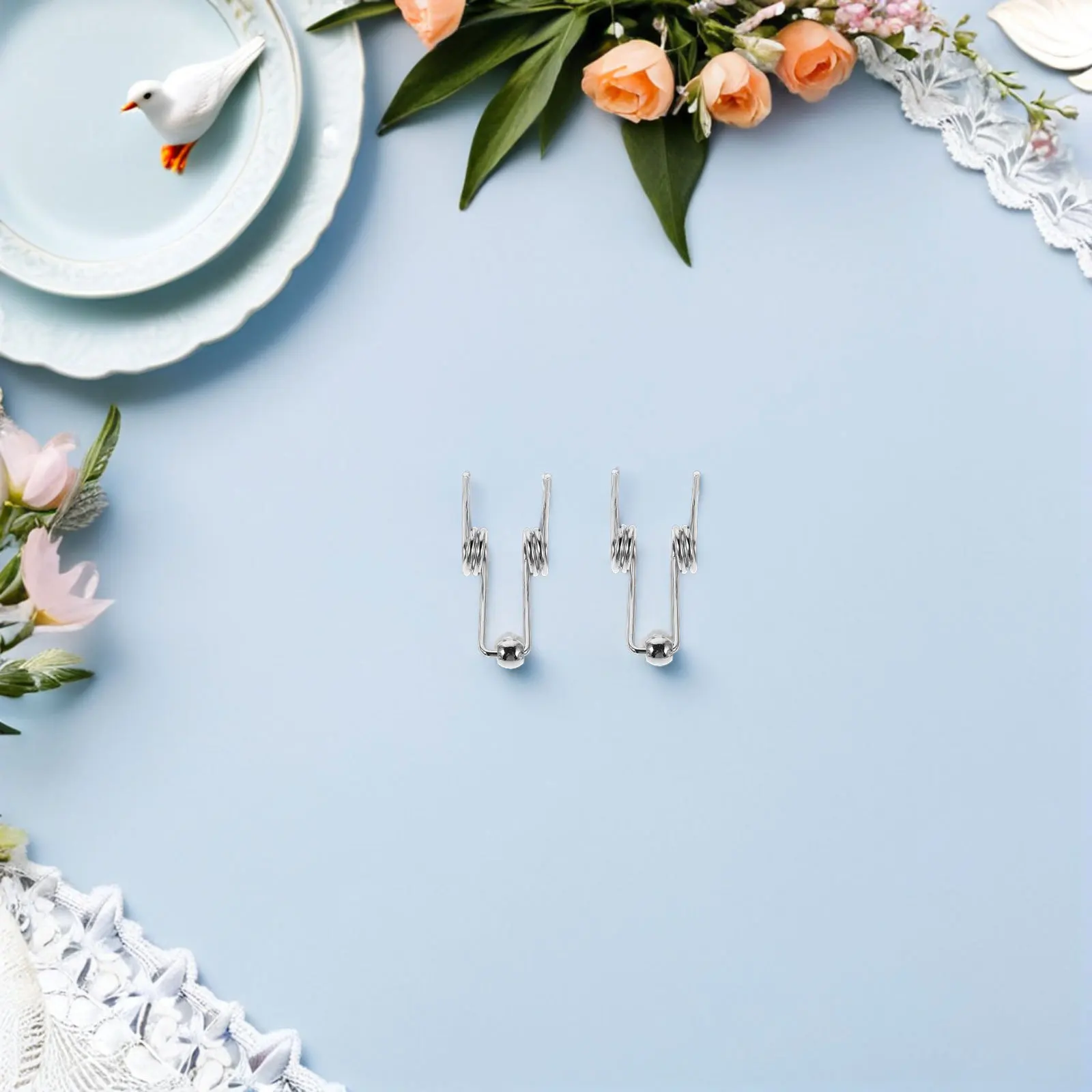 6 قطعة نوابض التواء البديلة ل مكواة تجعيد 30 مللي متر نوابض معدنية مزدوجة لأدوات تصفيف الشعر سهلة التركيب بنفسك فضي