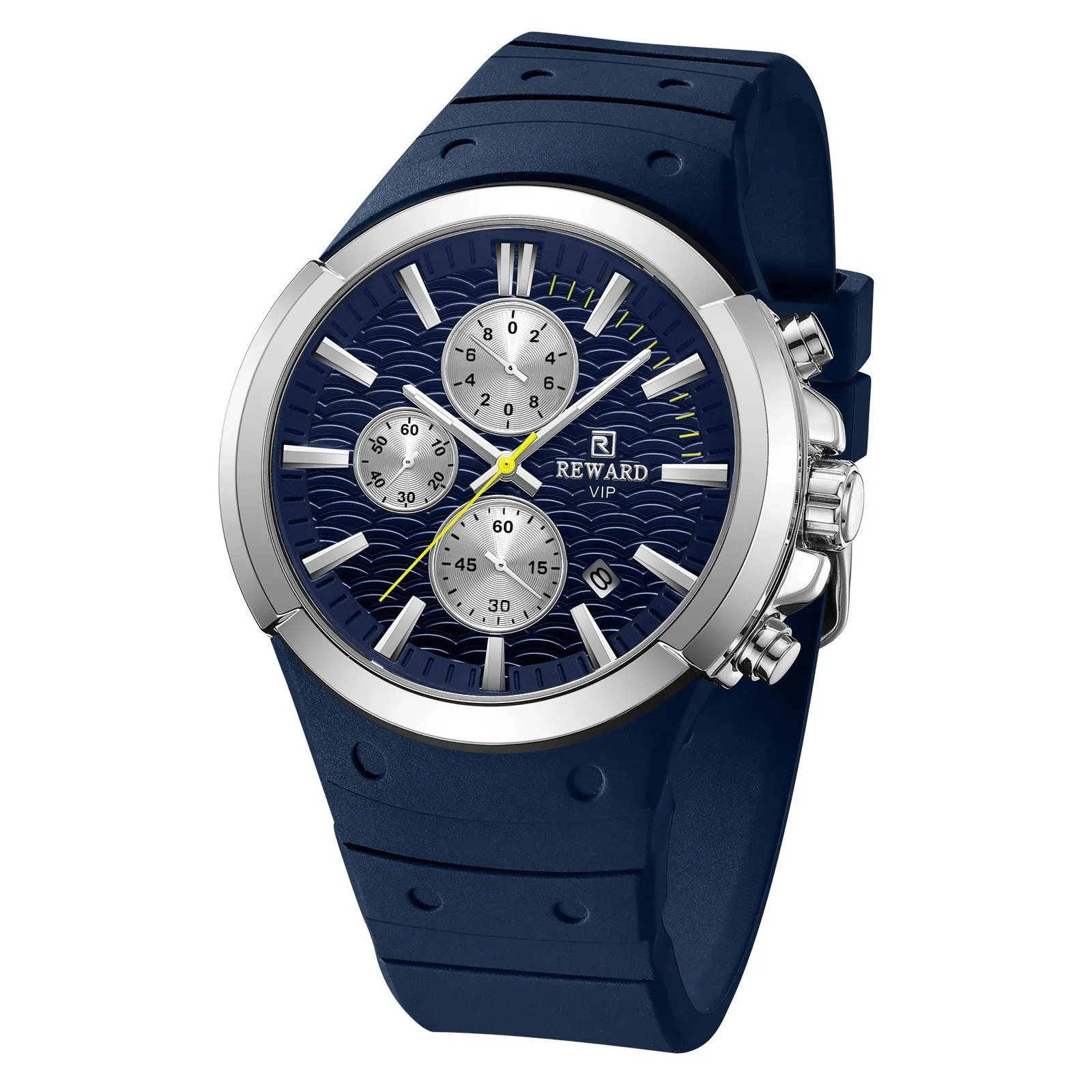 

Новые мужские многофункциональные спортивные часы 2026 года с силиконовым ремешком, с тремя циферблатами и шестью стрелками