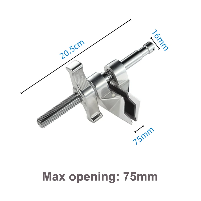 Center Jaw Vise Grip 200mm Super Viser Clamp with 16mm male / female Clamp Pipe for 10-75mm pipe