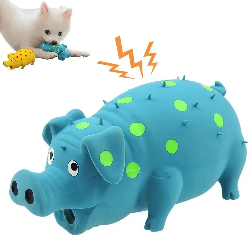 

Grunt Pig Dog Squeaky Toy with Sound Squeaker Durable Latex Dog Chew Soft Latex Self Play Dogs Squeeze Toy Pets Playing