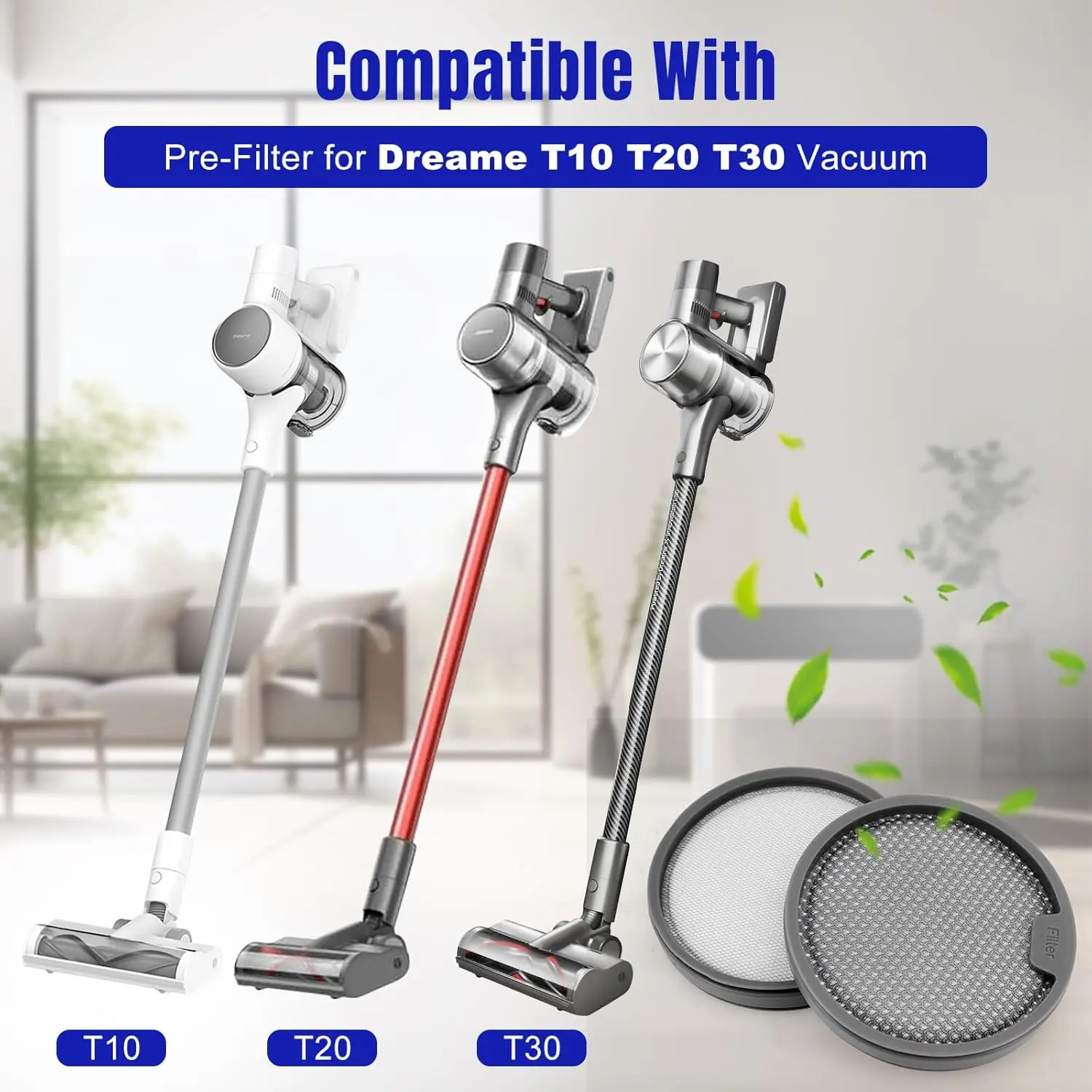 Dreame T10 T20 T20pro T30 T30NEO R10 R10pro R20 لشاومي G9 G9 Plus G10 Plus الخلفية فلتر Hepa آخر أجزاء مكنسة كهربائية يدوية