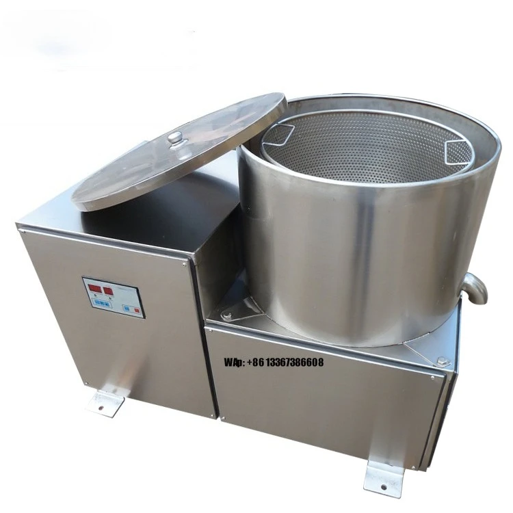 

Stainless Steel Continuous Fried Products Fish Vegetables Food Potato Chips De-oiling Machine