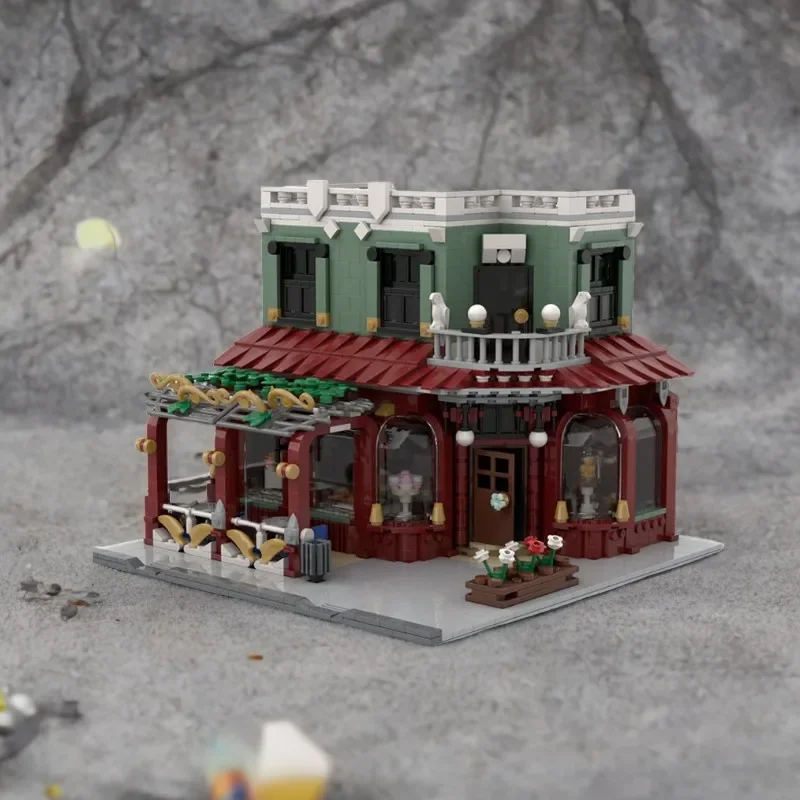

2183PCS MOC Old Bakery and Pastry Shop Creative Building Blocks Educational Toy DIY Gift for Kids Birthday Christmas