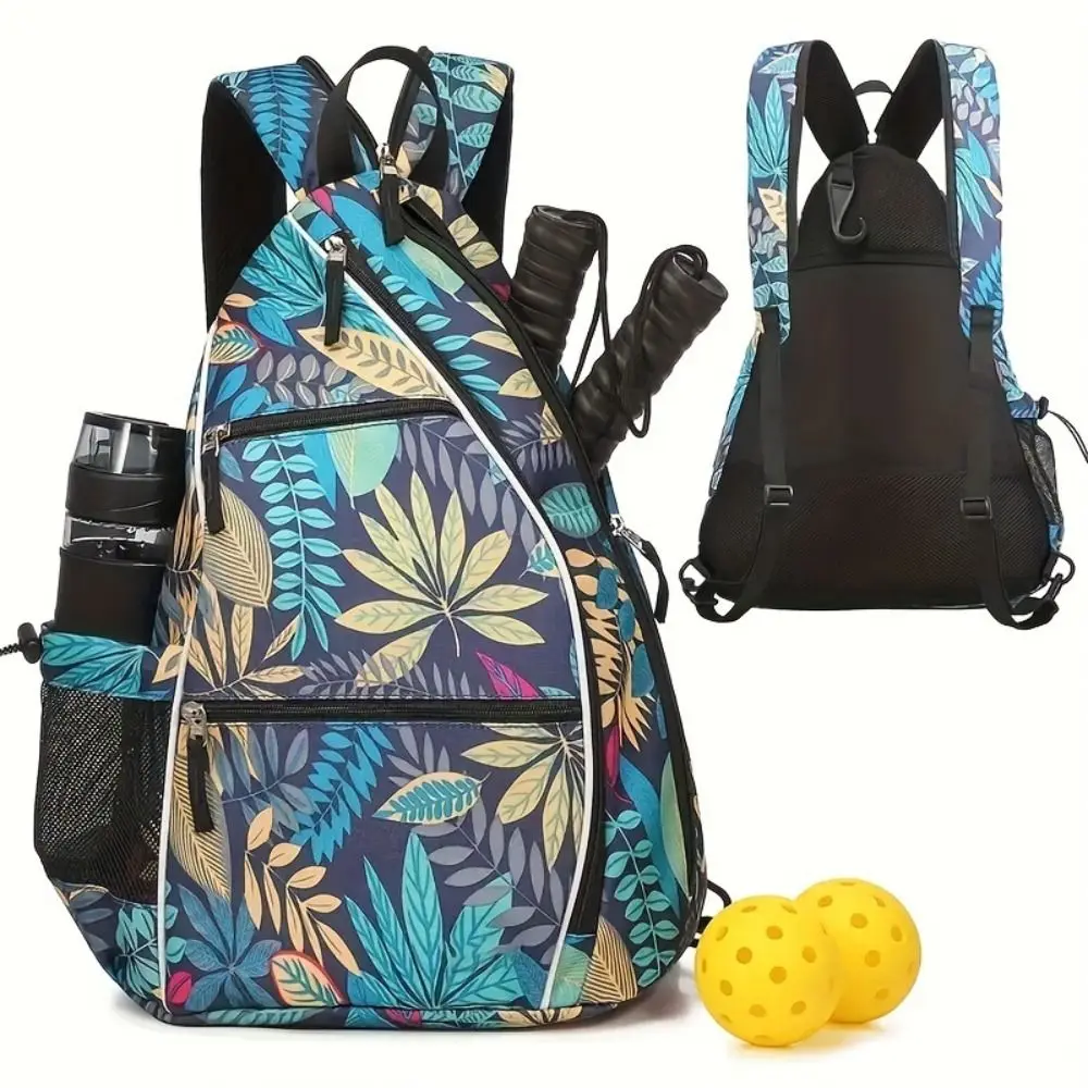 Travel Colorful Pickleball Rackets Backpack Adjustable Racquetball Pickleball Paddle Bag Sports Pickleball Bag Men Women