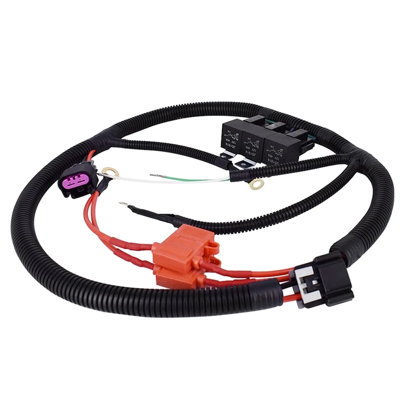 

Electric ECU Control Dual Fan Upgrade Wiring Connector Harness For Chevrolet GMC Silverado Tahoe Sierra 7L5533A226T Accessories