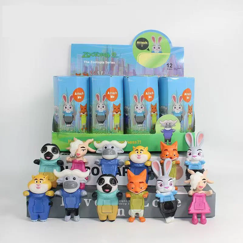 Nuevo Zootopia 2 películas populares mercancía de Anime caja ciega oficial Judy Hopps Nick Wilde figura de vinilo juguete coleccionable