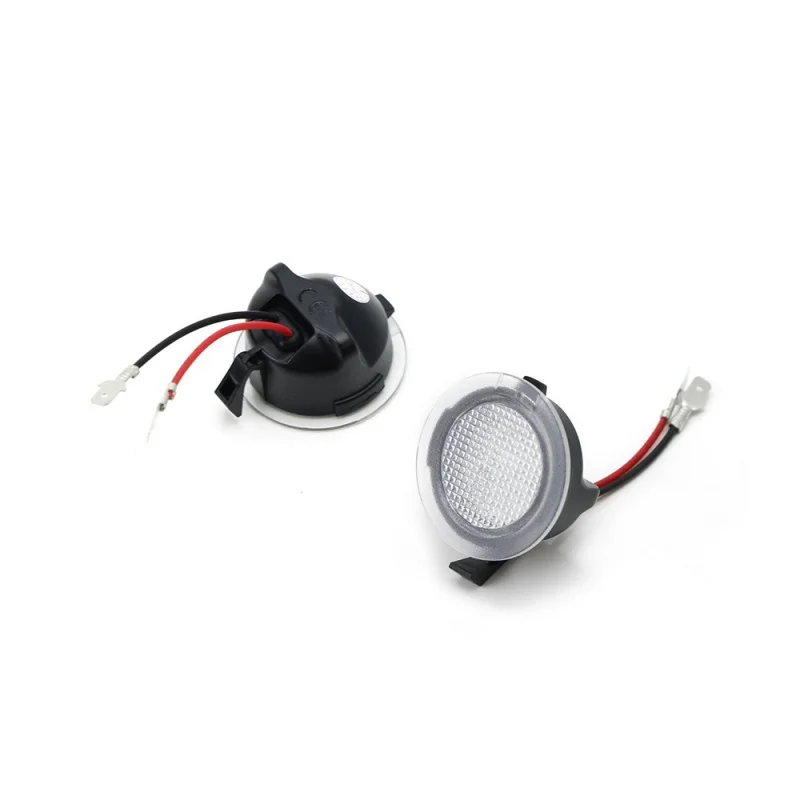 Luces LED blancas debajo del espejo lateral, luz de Charco Compatible con Ford F150, Mondeo, MK5, Edge, Fusion, Explorer, Flex, Taurus, Mustang, 2 uds.