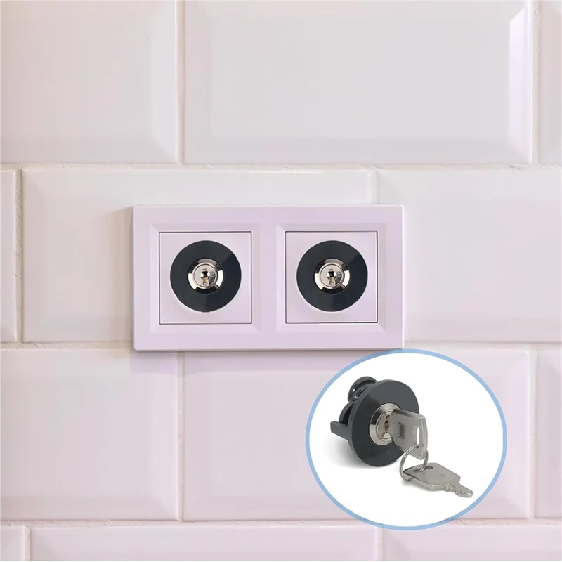 A98E-Socket Lock, Lockable Socket,8Pcs Sockets Child Lock, Socket Protection, Child Lock, Widely Used Indoors And Outdoors