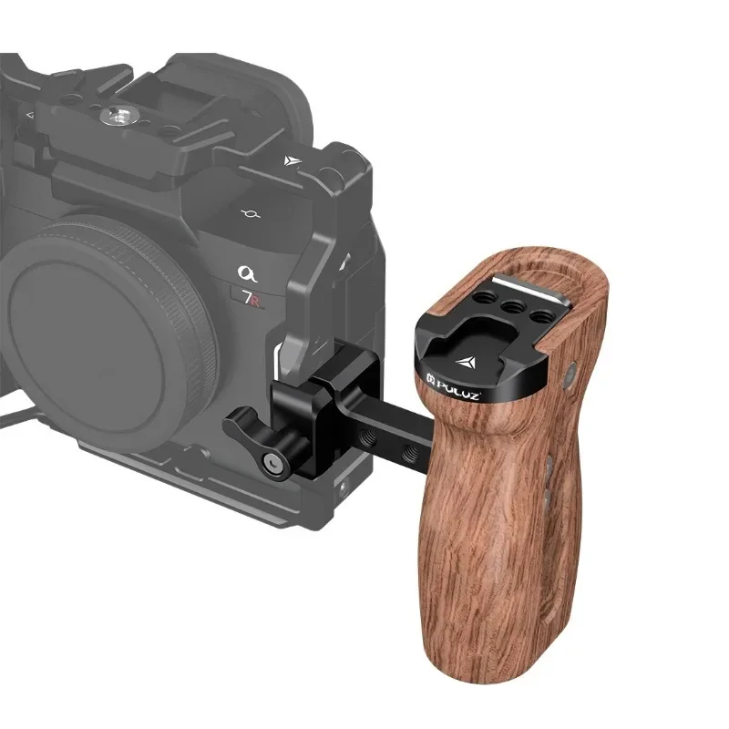 

Universal DSLR Camera Cage Side Handle Ergonomic Design Camera Cage Wooden Side Grip Handle SLR Photography Grip