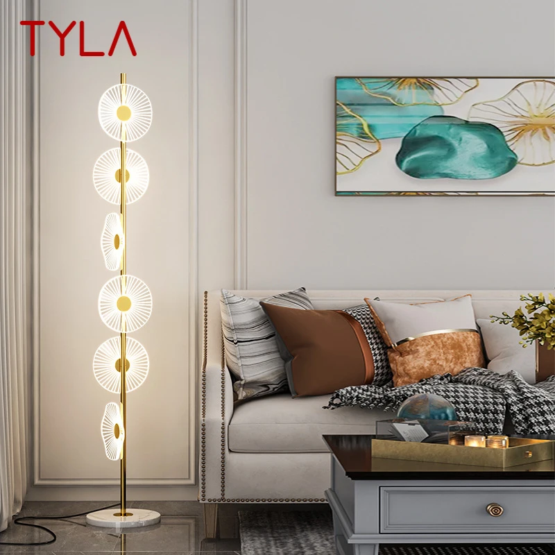 

TYLA Nordic Floor Lamp Modern Art Family Iiving Room Bedroom Creativity Atmosphere LED Decorative Standing Light