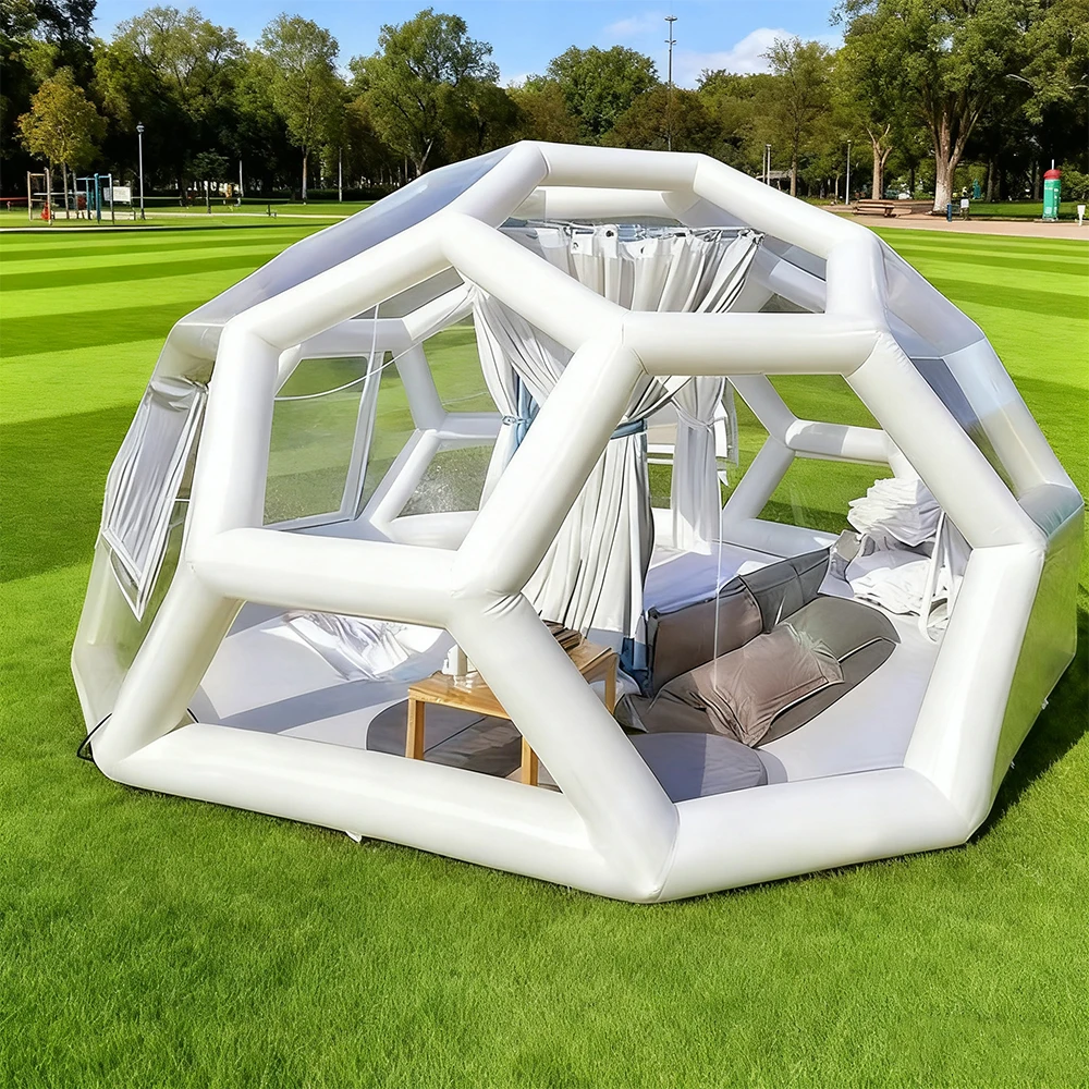 

Inflatable Soccer Tent Camping Transparent Bubble House White Soccer Tent Inflatable Multiple Color Options