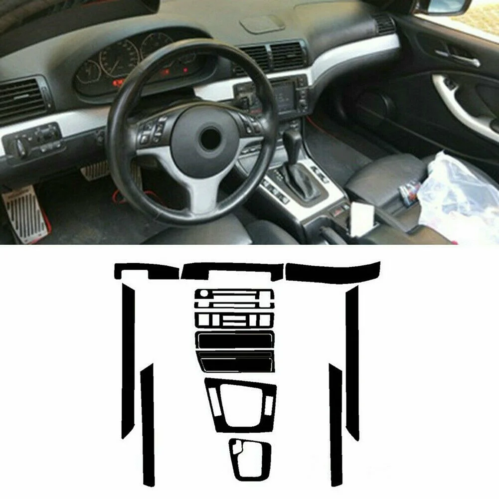 Luxurious Carbon Fiber Interior Trim For For BMW 3 Series E46 1998 2005 Easy Attachment Long lasting Protection