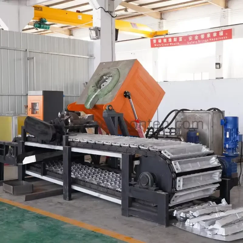 2026 CE 100kg 500kg 1T Scrap Metal Melting Zinc Copper Aluminum Melting Smelting Furnace Aluminum Ingots Making Machine