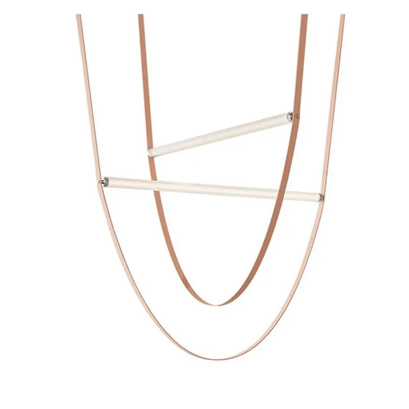Belt chandelier flos designer showroom model room height duplex