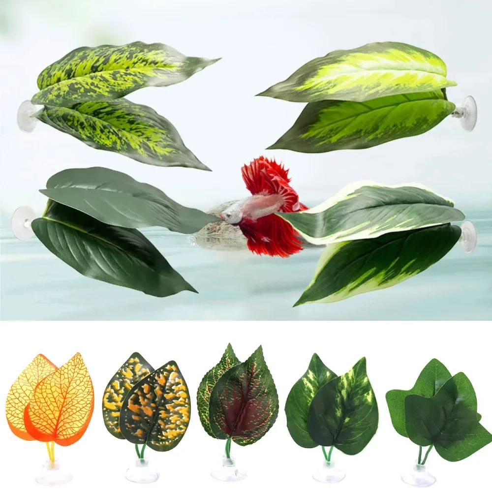 Betta Leaf Hammock Betta Fish Leaf Bed Resting Leaf Pad Natural Environment Fish Spawning Grounds Fishtanks Akcesoria