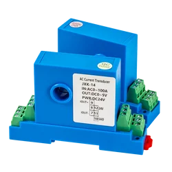 AC DC Current Sensor 50A 10A 20A 50A 100A 200A 4-20mA 0-10V 0-5V RS485 Relay Current Transducer DC24V Transmitter