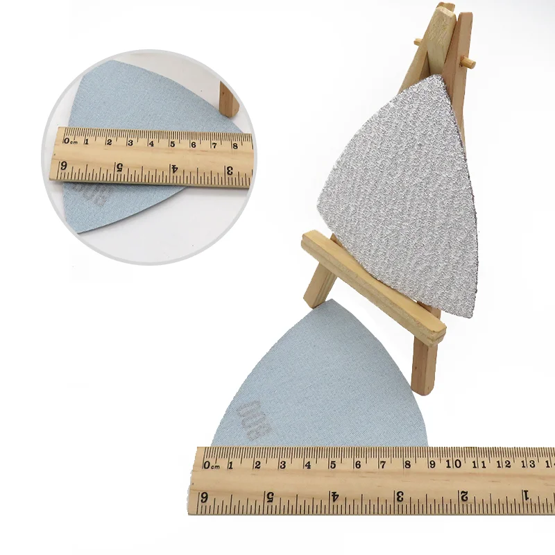 1hook & Loop 60 Hingga 800 Grits Abrasive Sanding Disc 90*90*90mm Lembaran Amplas Kertas Amplas Untuk Pengamplasan Kayu Logam