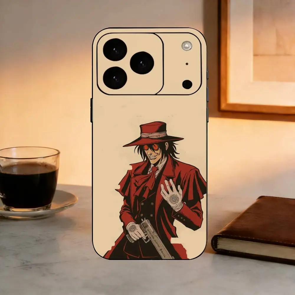 Чехол для телефона A-Alucard H-Hellsing Anime силиконовый мягкий iPhone 17 16 15 14 13 12 11 X XR Plus Pro Max