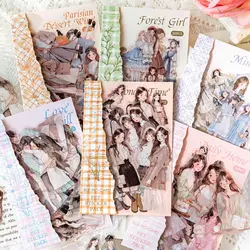 30pcs/1lot Kawaii Scrapbook Stickers bits of news from life Junk Journal Gold Planner Stationery Sticker Planner Decorative