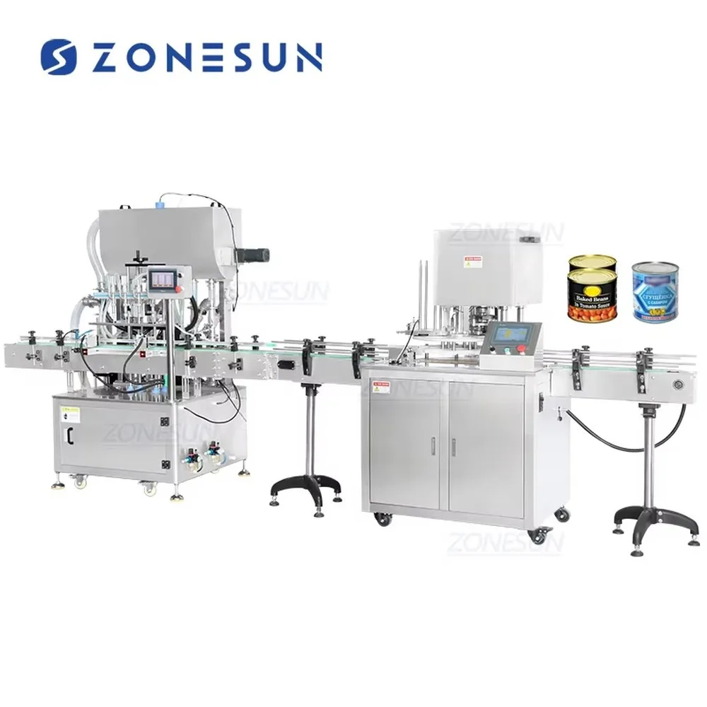 Automatic Paste Heating Mixing Filling Sealing Machine for Tin Can Food Aluminium Jar Sauce Cream Liquid Production Line