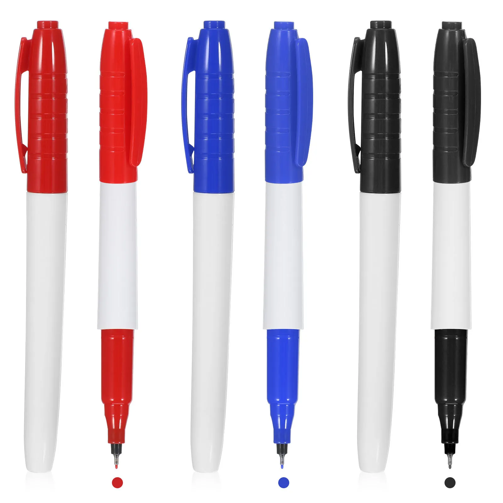 6 Pcs Erasable Whiteboard Markers Watercolor for Bulk Classroom Dry Erase Crayons