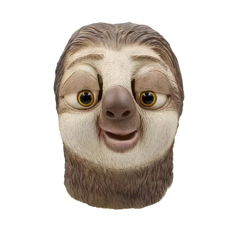 

Sloth Mask Latex Animal Head Mask Halloween Costume Party Mask