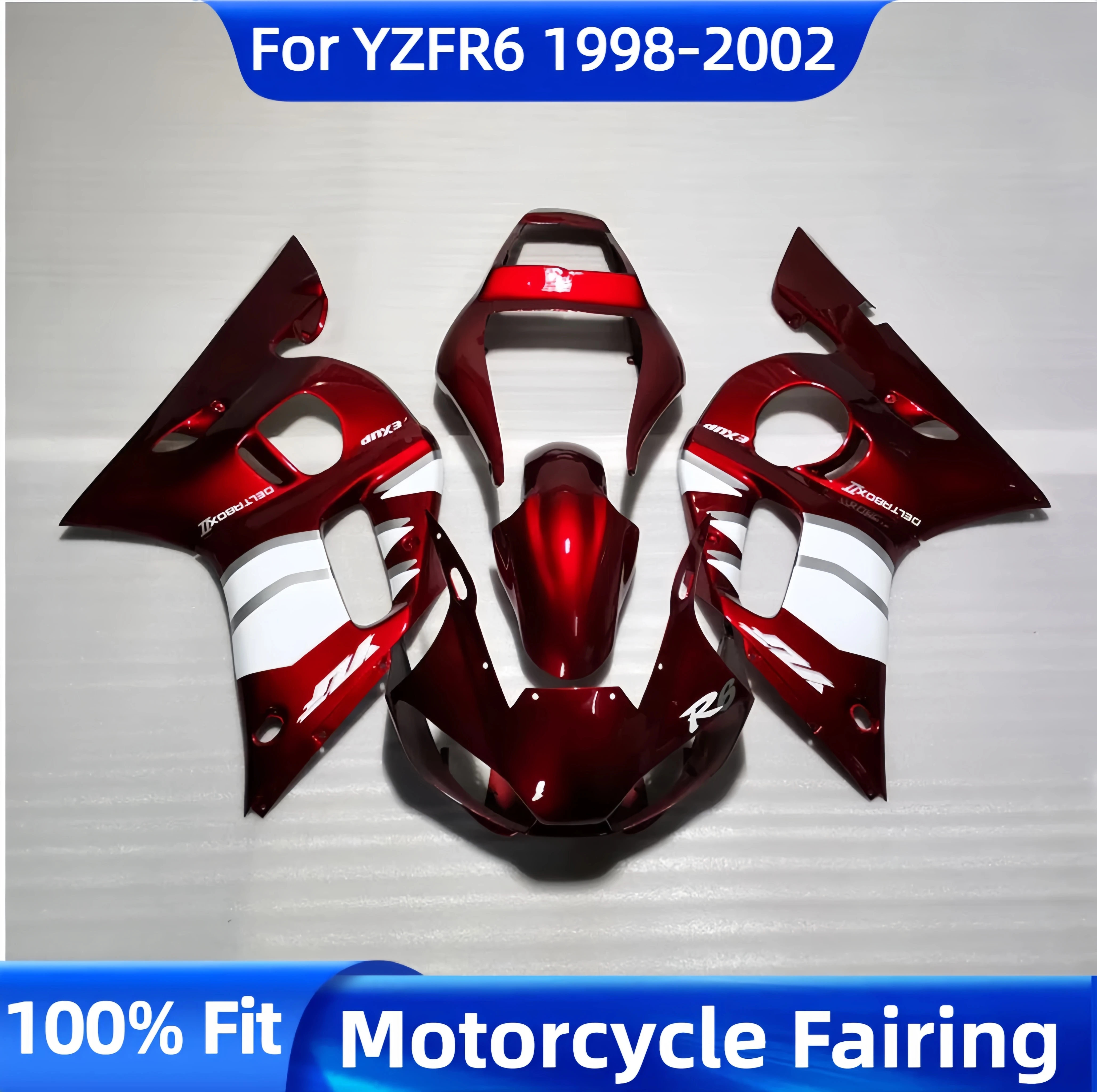 

YZF R6 98 99 00 01 02 Moto Parts Fairing Kit for Yamaha YZF R6 1998 1999 2000 2001 2002 Customization Fairings Panel Set