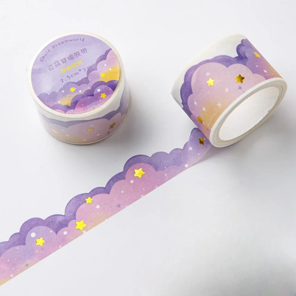 Ins Kawaii Clouds Washi Tapes DIY Scrapbooking Journal Planner Diary Stickers Masking Tapes Korean Stationery Office Supplies