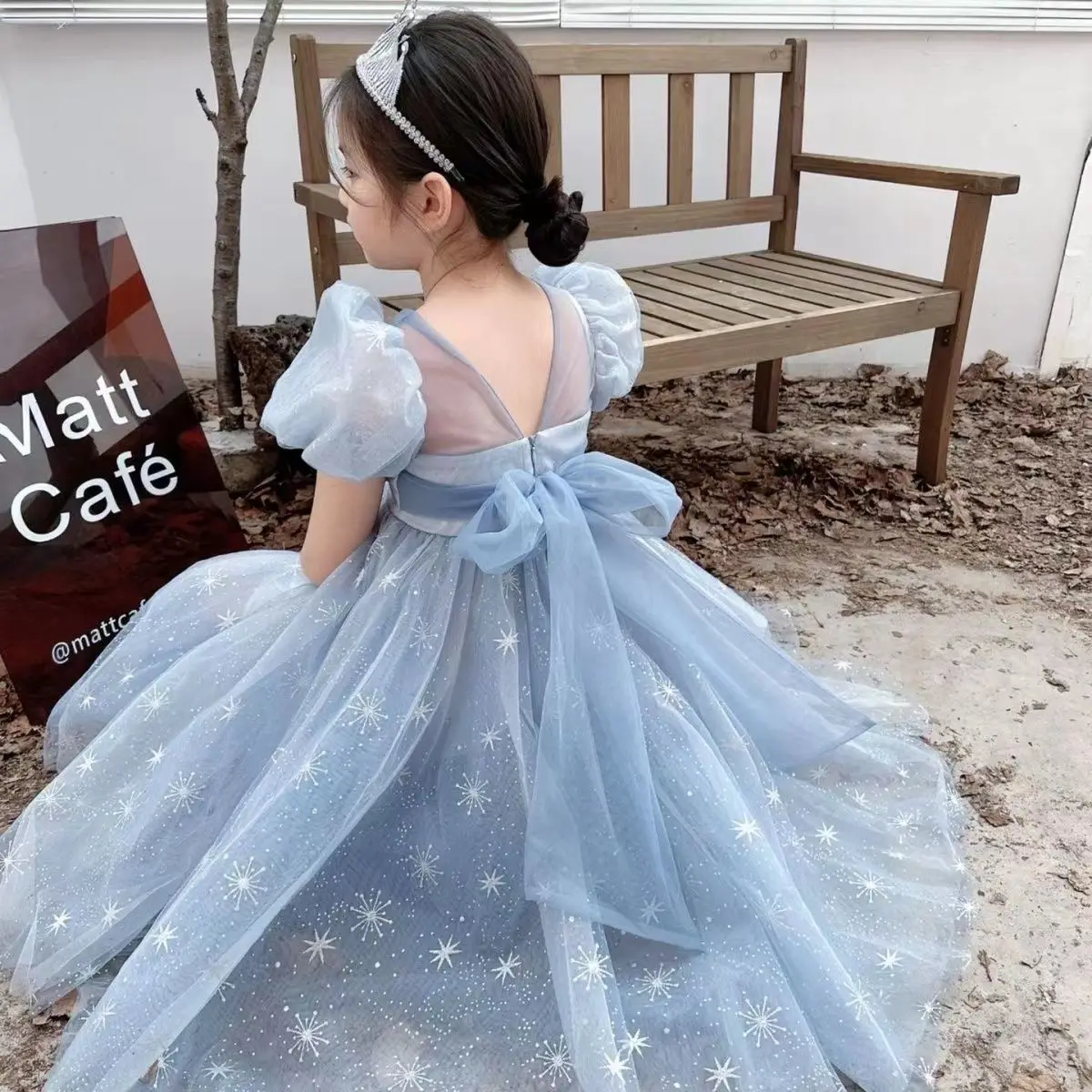 

Summer Ice Princess Sun Dress Elegant Lace Floral Dress Lolita Child Girls Children Dresses For Teens PartySundress