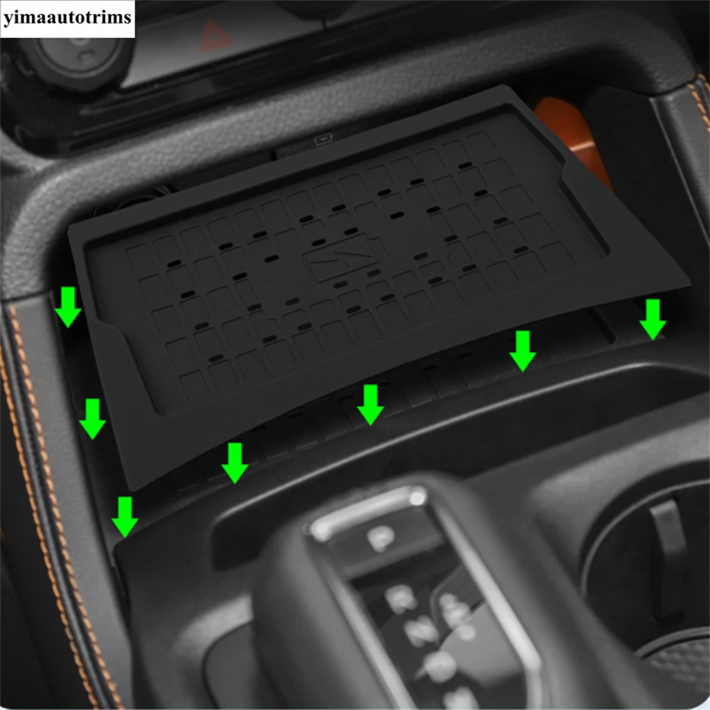 

For Ford Ranger 2023 2024 Car Wireless Charger Cell Phone Charging Pad Silica Gel Interior Modification Protection Accessories