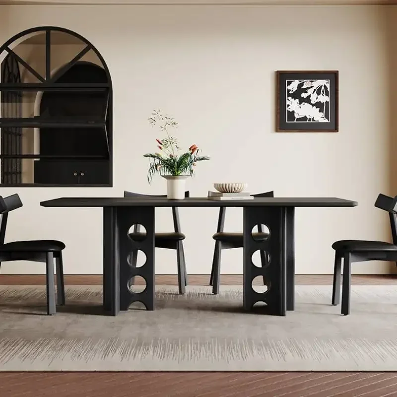 

Brackets Italian Dining Tables Waterproof Writing Wooden Kitchen Dining Tables Luxury Nordic Stoly Do Jadalni Furniture Home