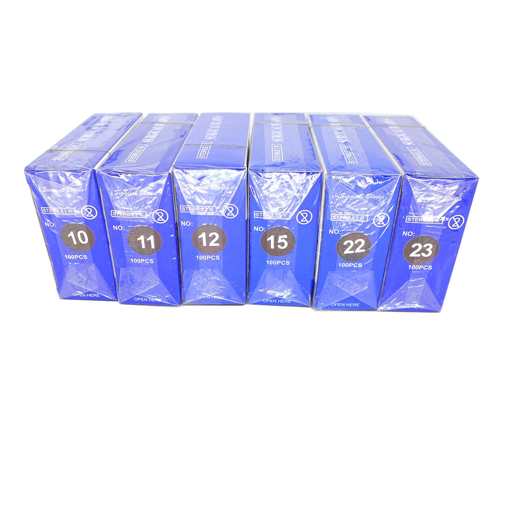 Imagem -05 - Lâmina de Cirúrgica Beleza Manutenção Telefone Passatempo Faça Você Mesmo Artesanato Corte Modelo 10 11 12 15 18 22 23 100 Pcs Aço Inoxidável