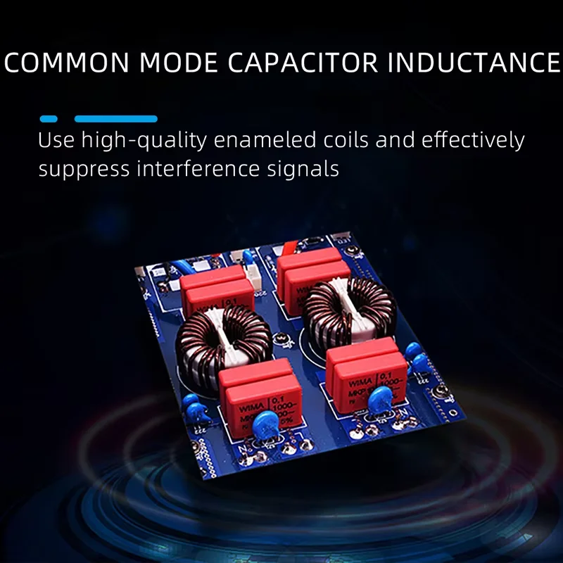 2200W Universal AC Socket Power Strip Safety Switch Hifi Theater Audio European Standard Plug Socket Network Filte Audio Noise