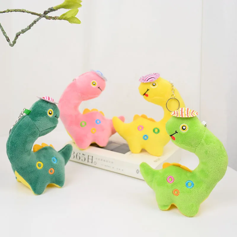 

new cute Creative Crooked headed colorful dinosaurPendant Fashione funny decoration soft doll birthday christmase gift