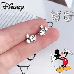 Hot Disney Anime Mickey Minnie Mouse Earrings Simple Fashion Cartoon Trend Accessories Ladies Jewelry Children Birthday Gifts