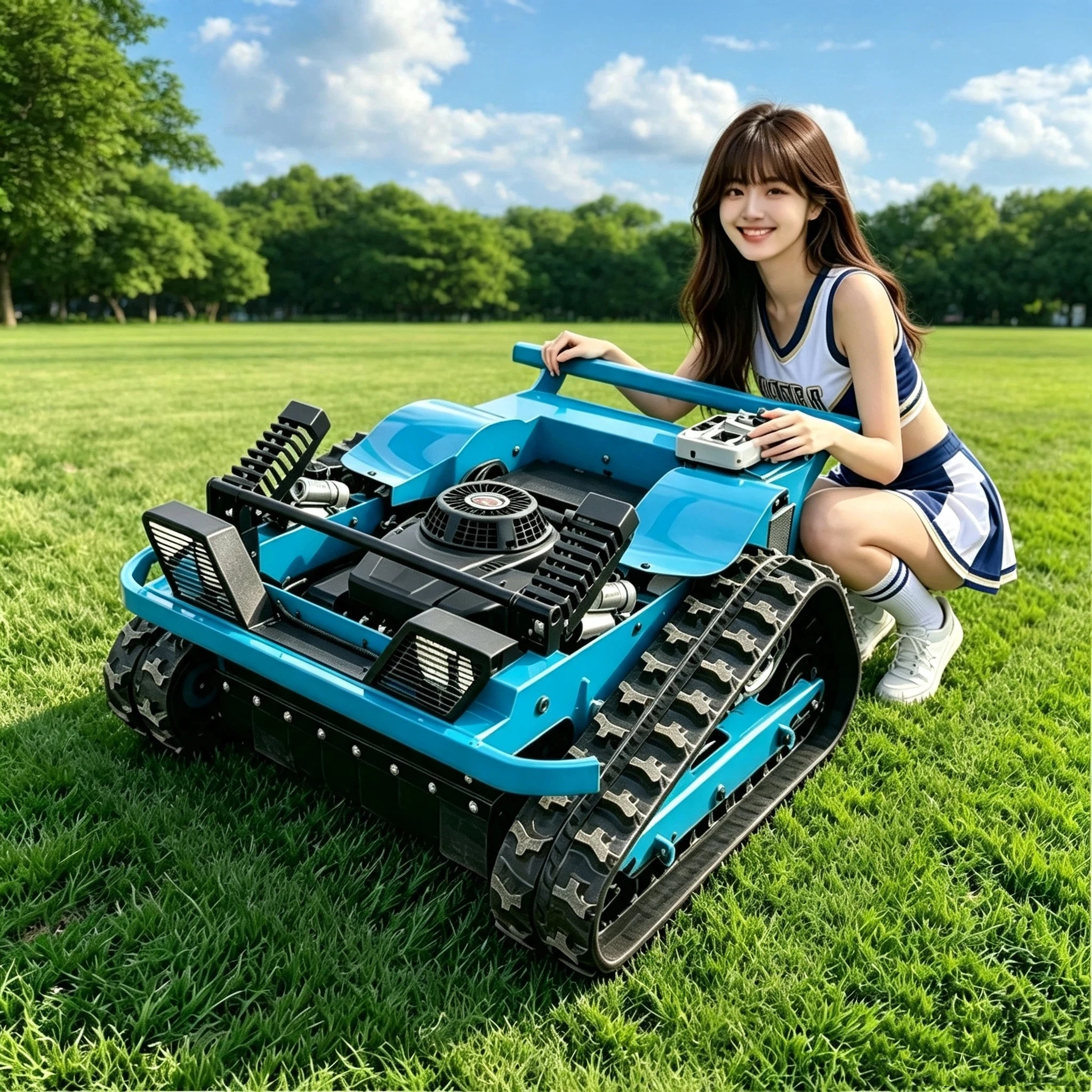 Ce Certified Lawn Mower Flexible Steering High Work Efficiency For Villa Courtyards And Green Belt Maintenance Jobs Customized