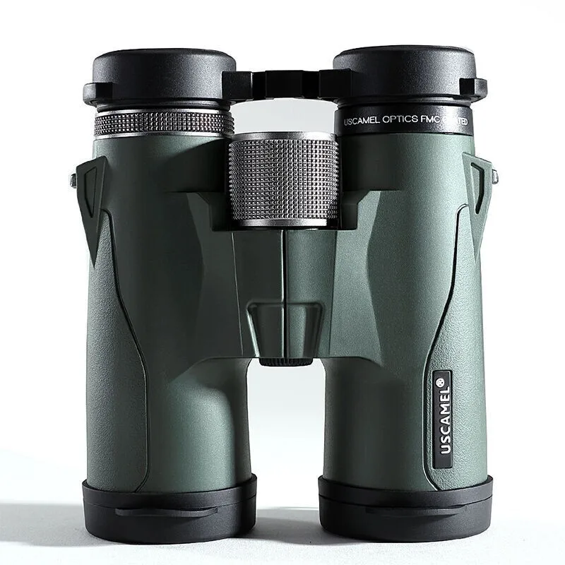 USCAMEL High-power HD Outdoor Binoculars 8/10X42 BAK4 Zoom Telescope Waterproof Nitrogen Filled Night vision for Hunting Hiking