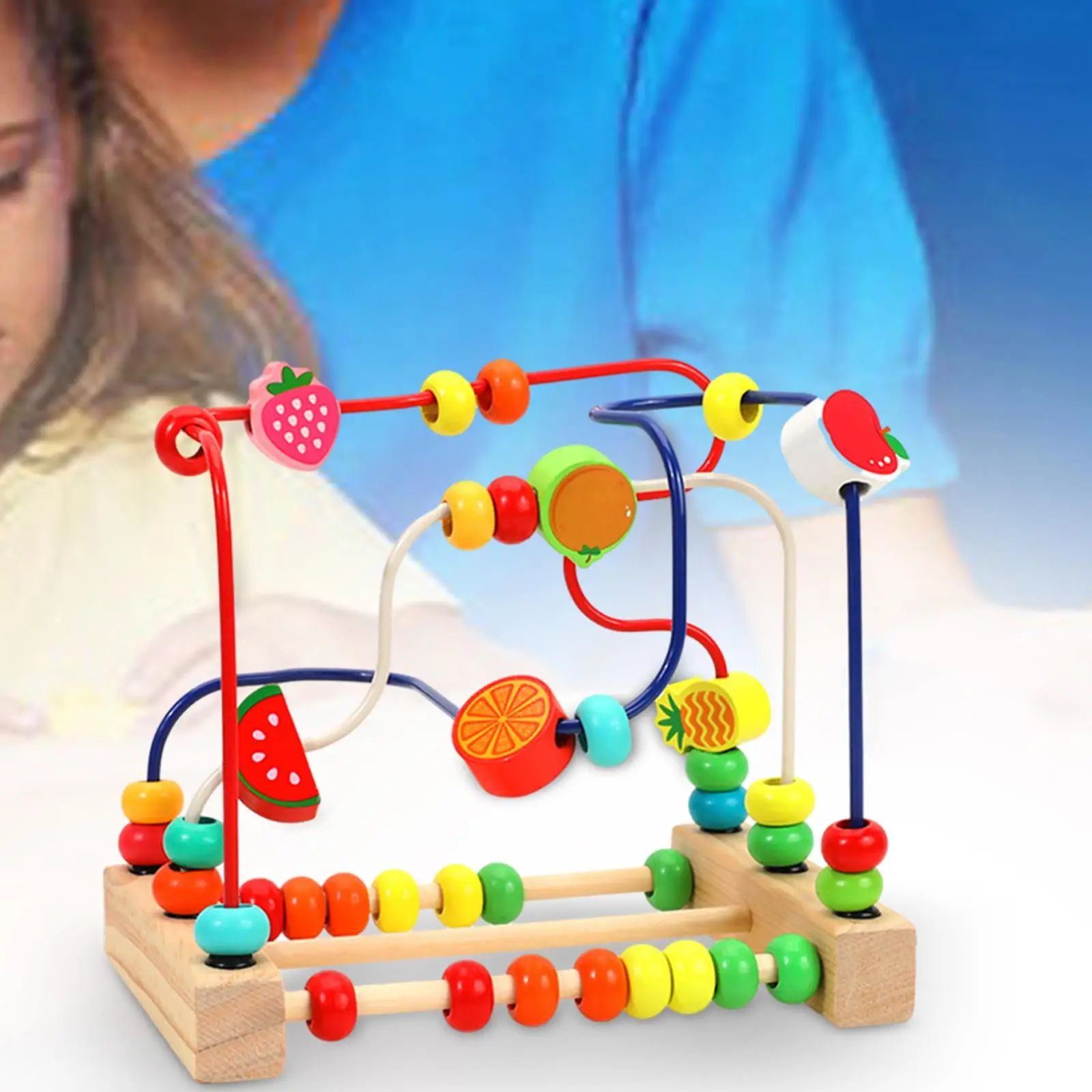 

Bead Toy Beads Roller Toys Grasping Ability Motor Skills Educational Circle Toys