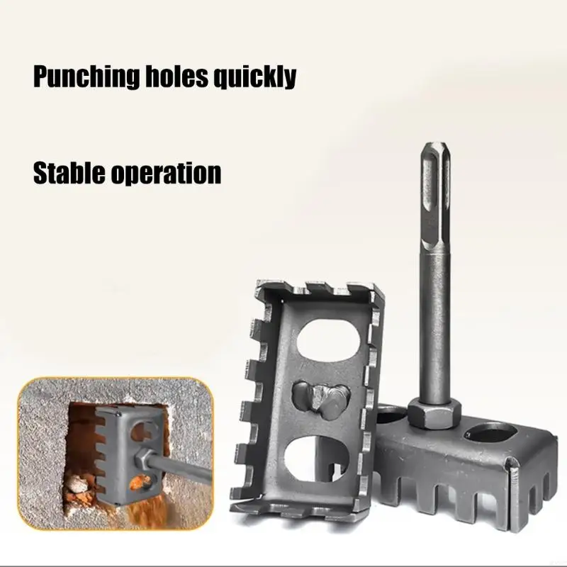 WXTC hạng nặng Duty Square Cutter Slot Cutting Tool cho 86 loại Hộp điện Cài đặt Hợp kim Thép xây dựng