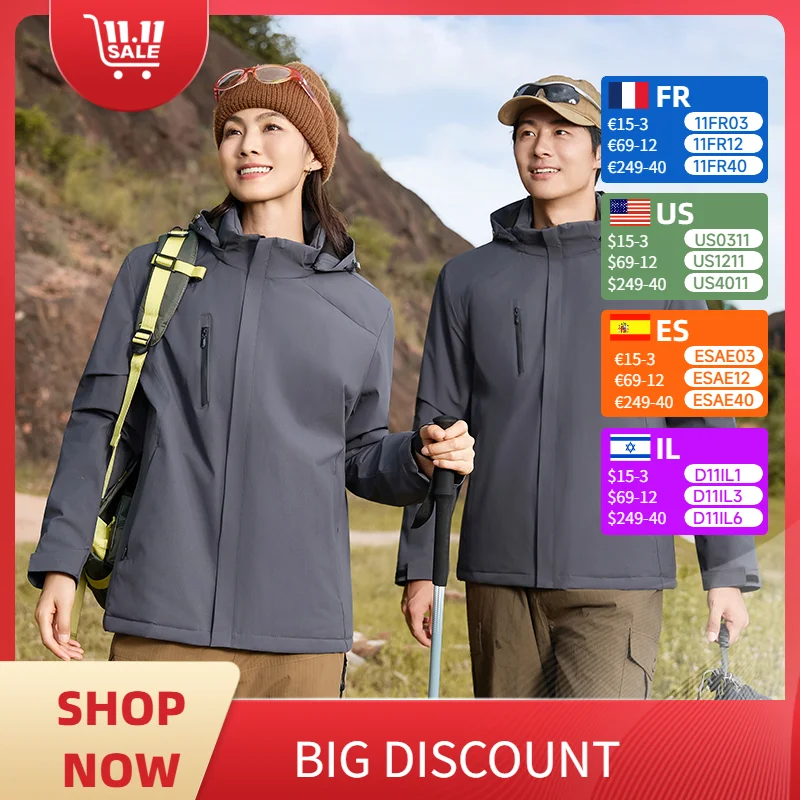 

Autumn and Winter Outdoor Custom Jackets, Technical Fabrics, Graphene Thermal Jackets, Unisex Jackets