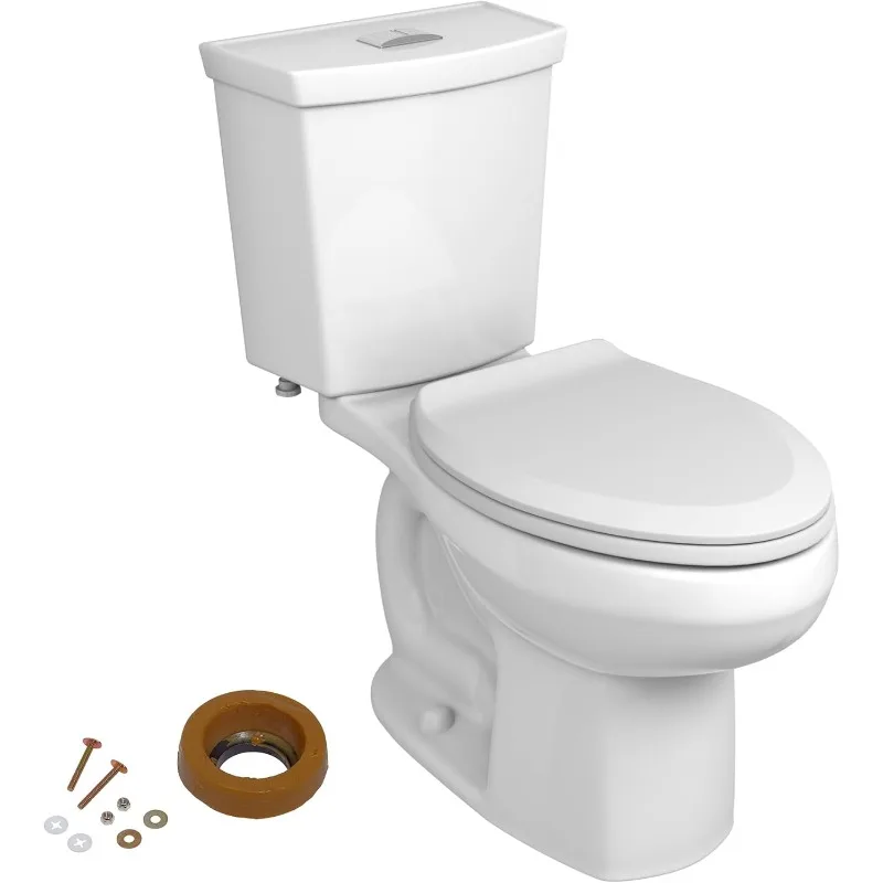 606AA002.020 H2Option Two  Elongated Front, Chair Height, Dual Flush, White, 0.92 - 1.28 gpf