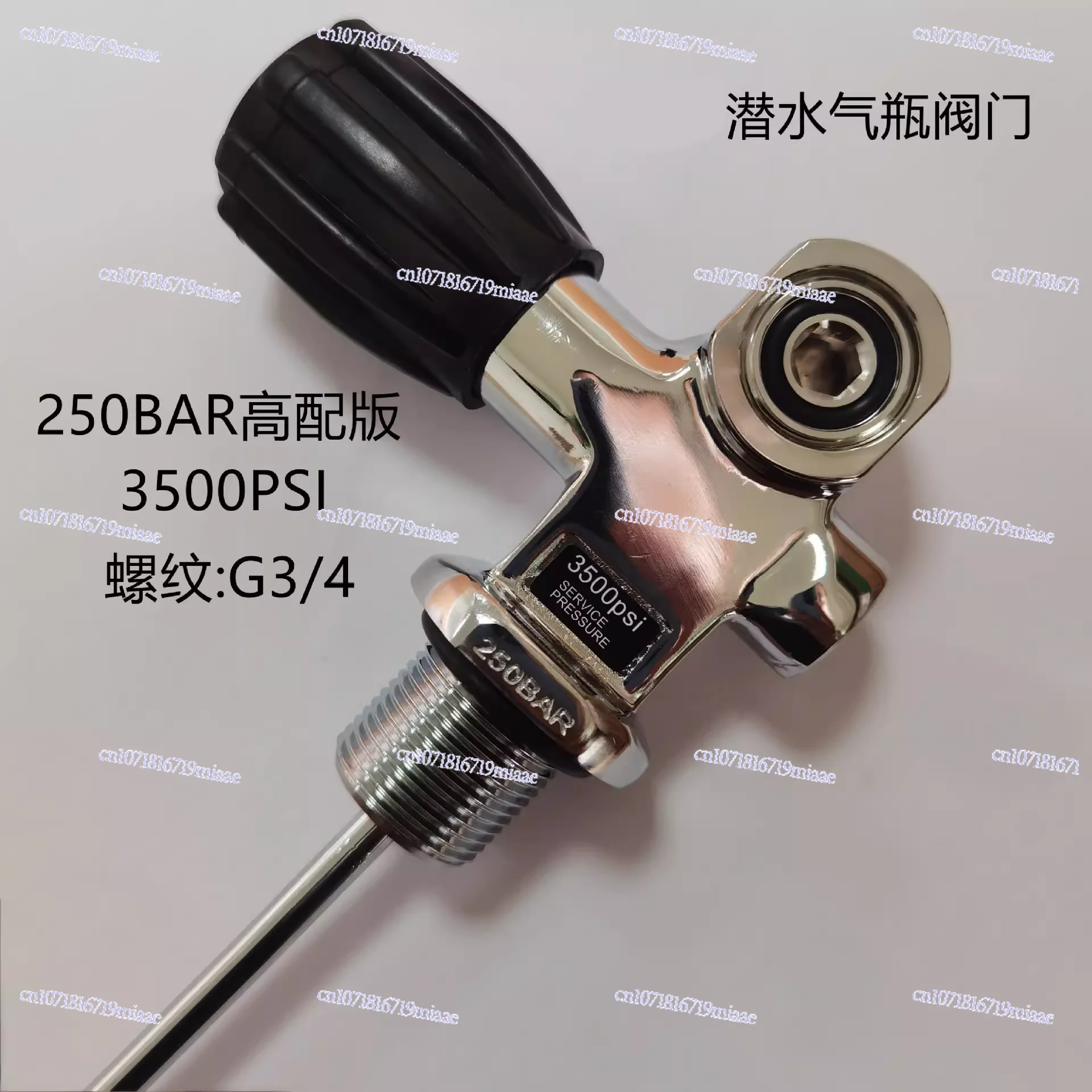 K type G3/4 Taiwan bottle head valve, diving bottle head, diving valve, diving aluminum alloy gas cylinder, high oxygen bottle