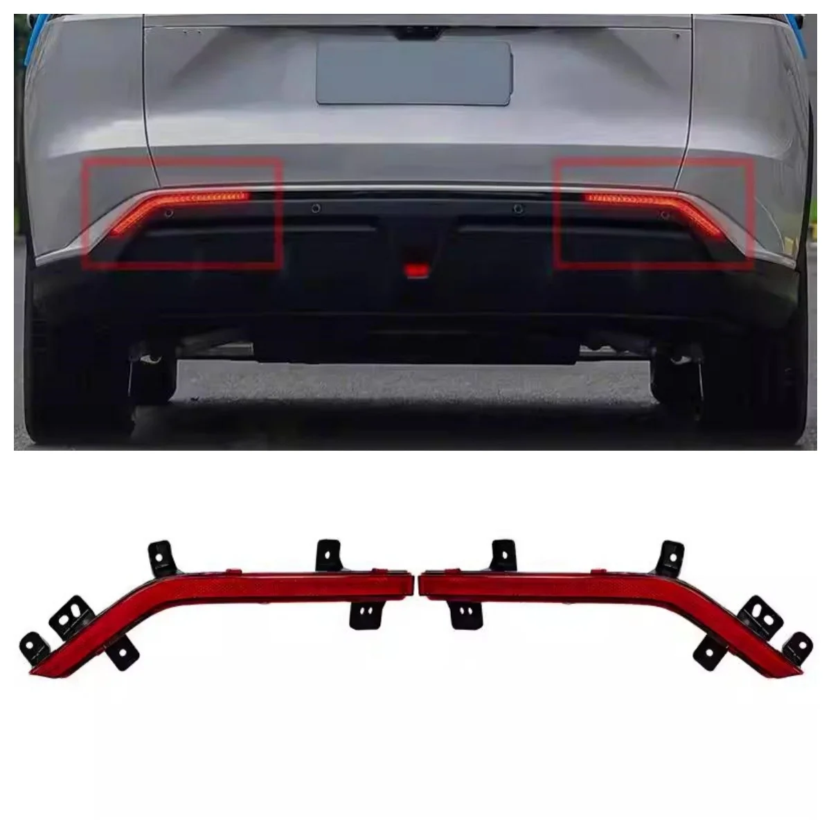 

Задний бамперный фонарь (габаритный огонь/стоп-сигнал/поворотник) для Changan DEEPAL S07 S7 2023, модифицированный противотуманный фонарь, указатель поворота, стоп-сигнал, поворотник