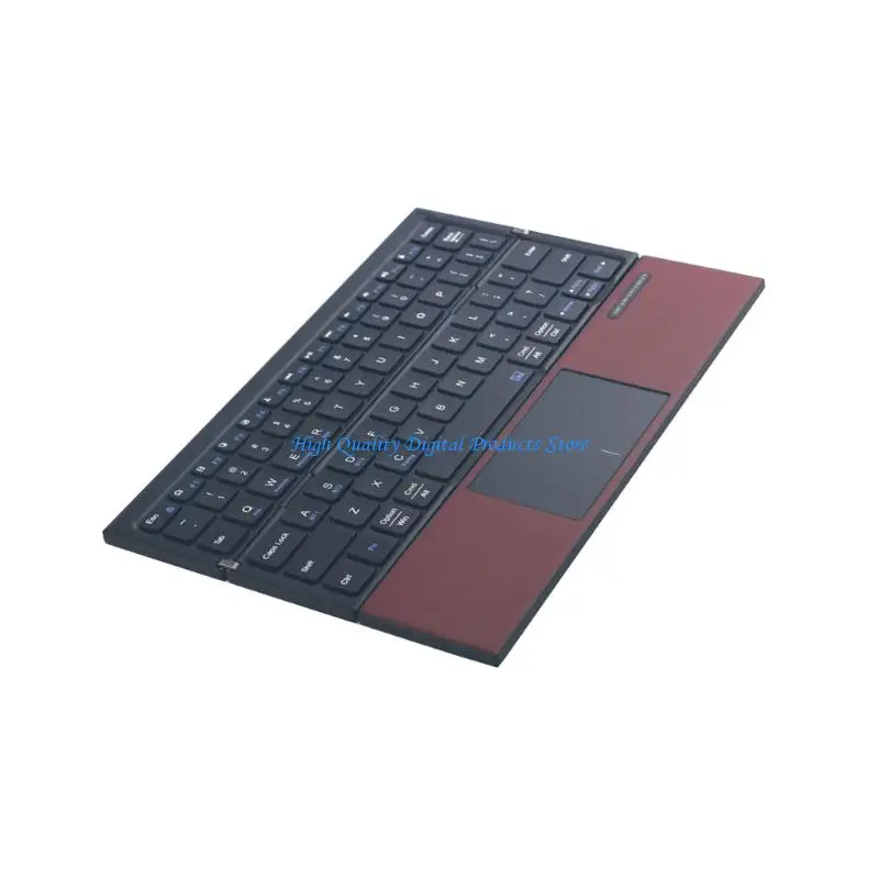 U2JE 3 Fold Wireless Bluetooth-Compatible Keyboard Integrated Touchpads Long Battery Lifes For Mobile Devices