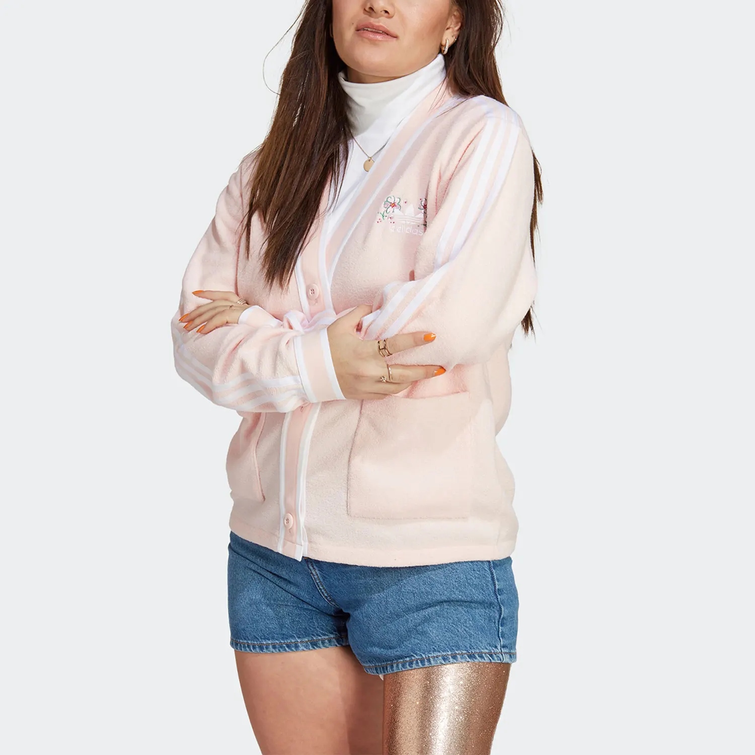 

Adidas оригинальная оригинальная новая женская повседневная спортивная вязаная куртка IP3762