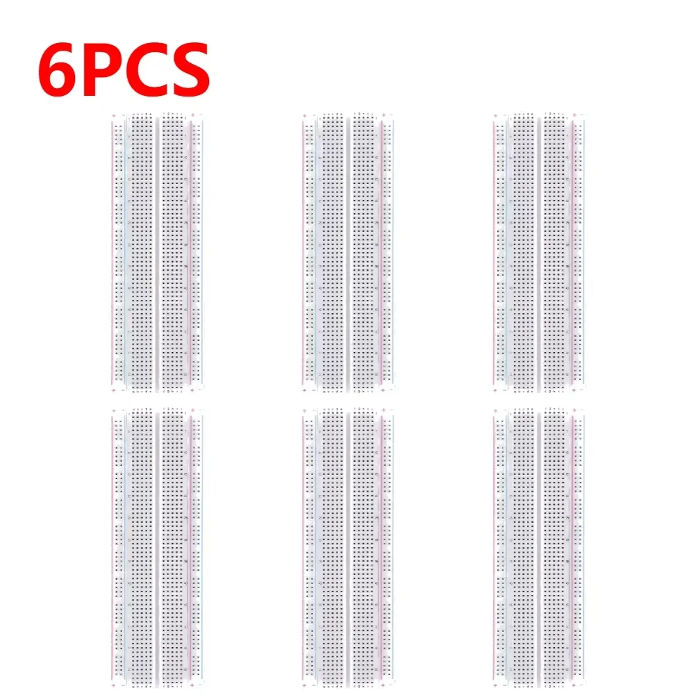 1-10 STKS Broodplank 830 Punt Soldeerloze PCB Broodplank MB-102 MB102 Test Ontwikkelen 200 aansluitingen DIY Wit/Transparant met verpakking