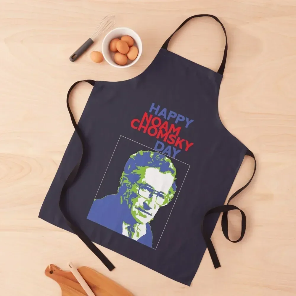 Great Model Happy Noam Chomsky Day Apron For Kitchen Women Cute Kitchen Apron