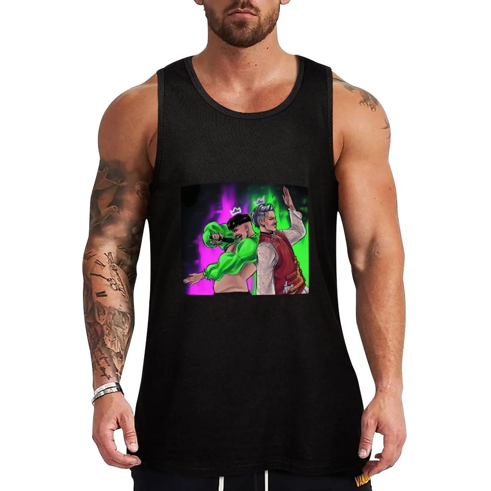BabyLasagna & k??rij? Tank Top Trendy Print Tank Top Fashion Graphic Sleeveless Top
