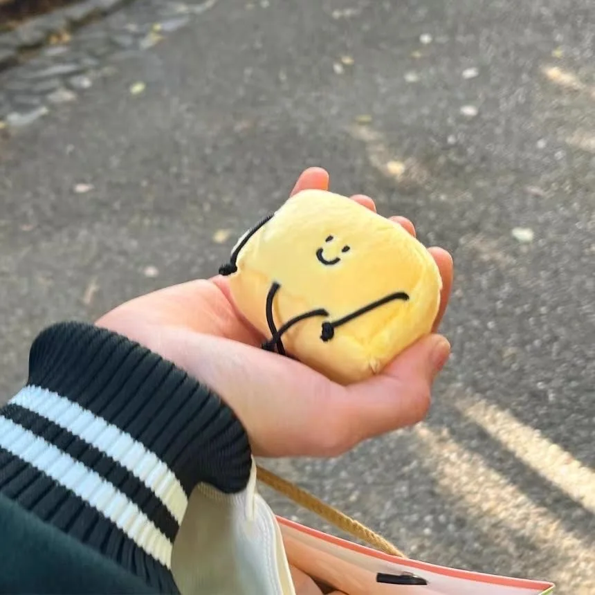 5 قطعة دمى الزبدة لطيف Kawaii لينة محشوة زبدة ألعاب من نسيج مخملي الموضة الإبداعية المفاتيح ظهره قلادة الاطفال الفتيات هدايا عيد الميلاد #2