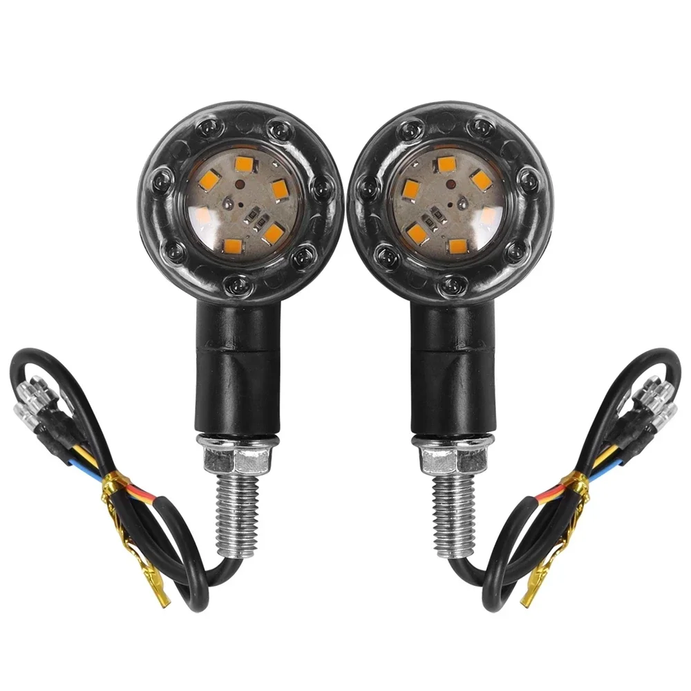 

Motorcycle LED Brake Light Amber and Red Turn Signal Tail Light Indicator Warning Signal Bulbs Lamps Motor Accessories